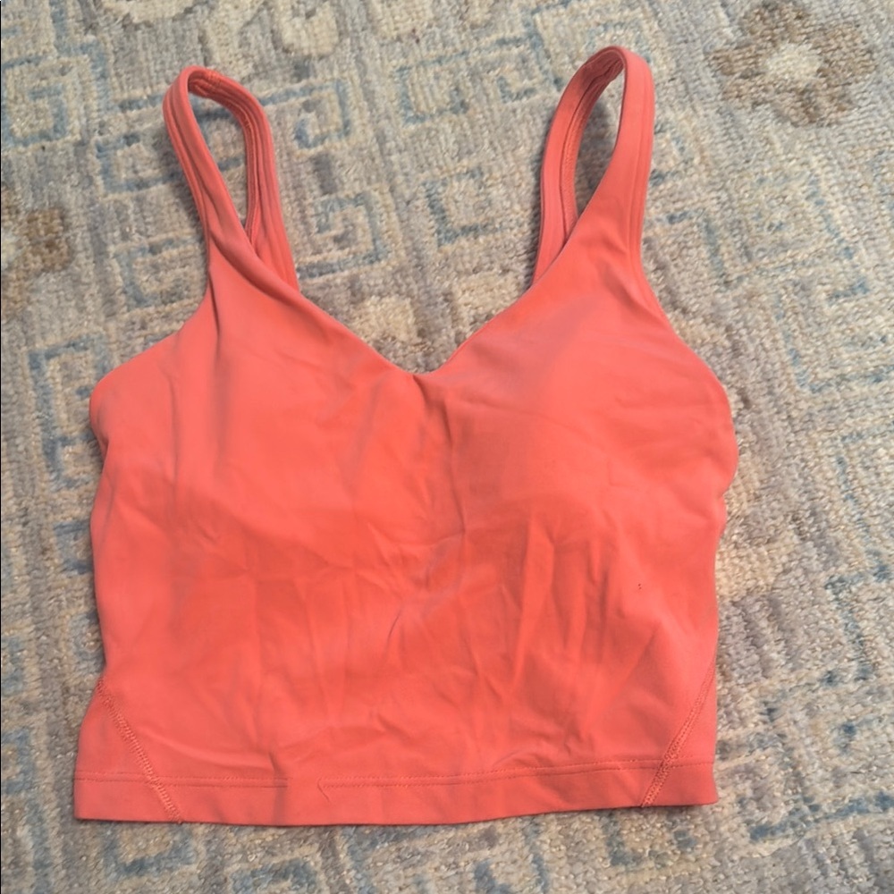 Coral peachy lululemon align tank